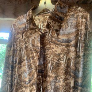 Vintage nik-nik Disco era button-down